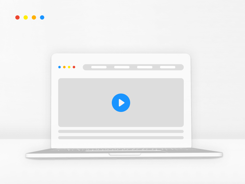 SaaS landing page - computer